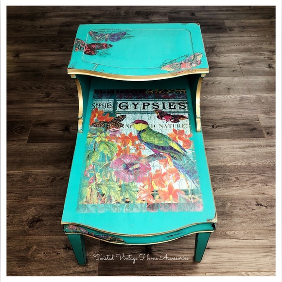 Redesign Decor Transfer ~ BOHO BIRD BUTTERFLY ~ Rare ~ (Retired design) - Picture 3 of 4